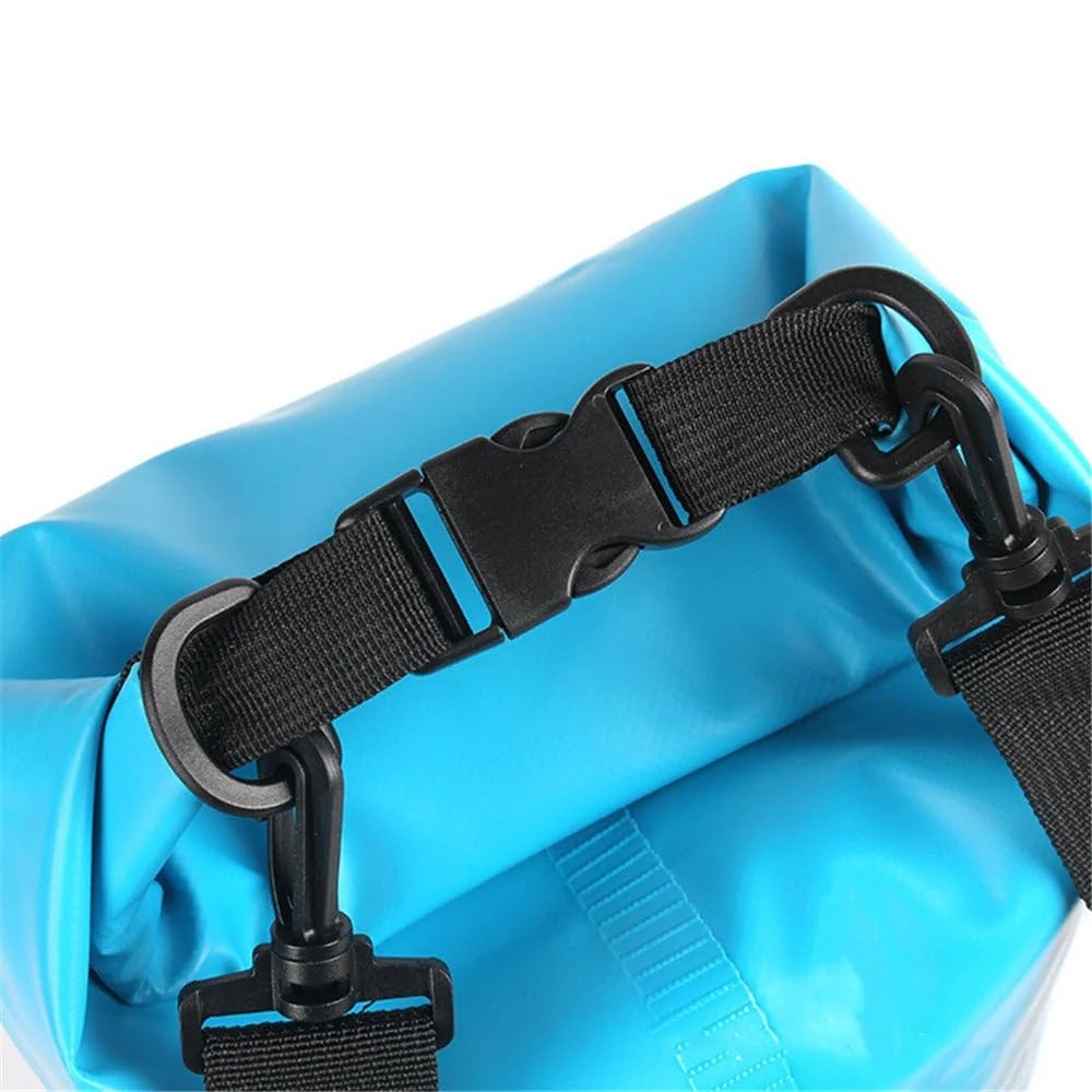Dry Bag Zaino da Nuoto Impermeabile in PVC per Immersioni, Compressione, stoccaggio, Borsa a Secco, Zaino da Kayak, Canottaggio, Surf, 15 l Zaino Impermeabile(Black Yellow)