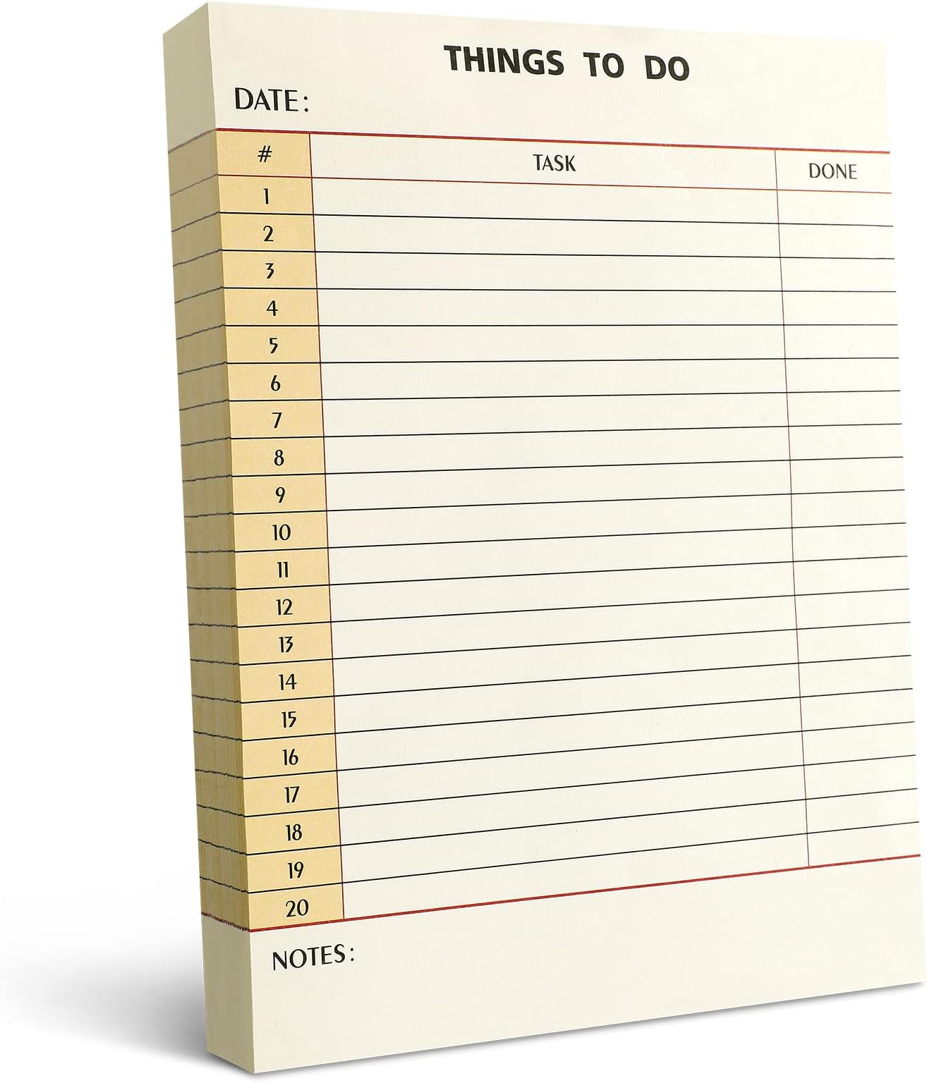 Spakon 300 Sheets Daily to do List Notepad Notebook Library Card to do Planner Checklist Memo Writing Pad Schedule Note Pad Reminder Office Planning Homework Pad for Task, 6" x 8" (Things To do)