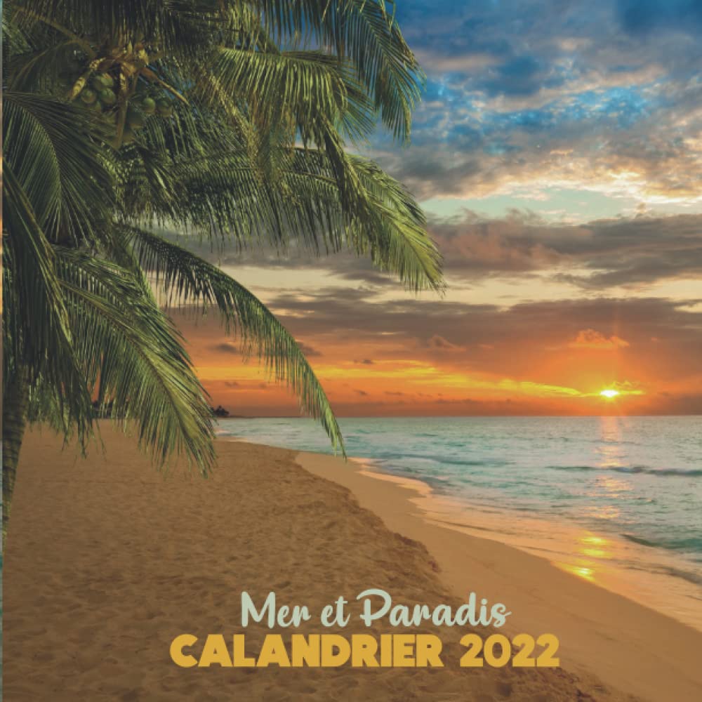 Calendrier Mer et paradis: Une Jolie Calendrier Mensuel de 12 Mois ( de Janvier à Décembre 2022 ) avec Note | 12 Photos en Couleurs hautes résolutions ... | thème Le sable, les palmiers et l'océan