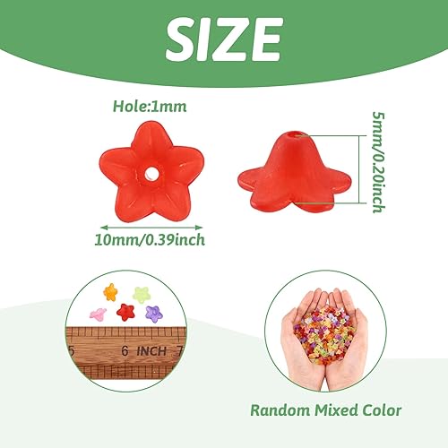 Miniatura 136 de Craftdady Dijes de cuentas de hojas de arce transparentes, colgantes colgantes de adorno para colgar, bonitos dijes para collares, pulseras, Hoja