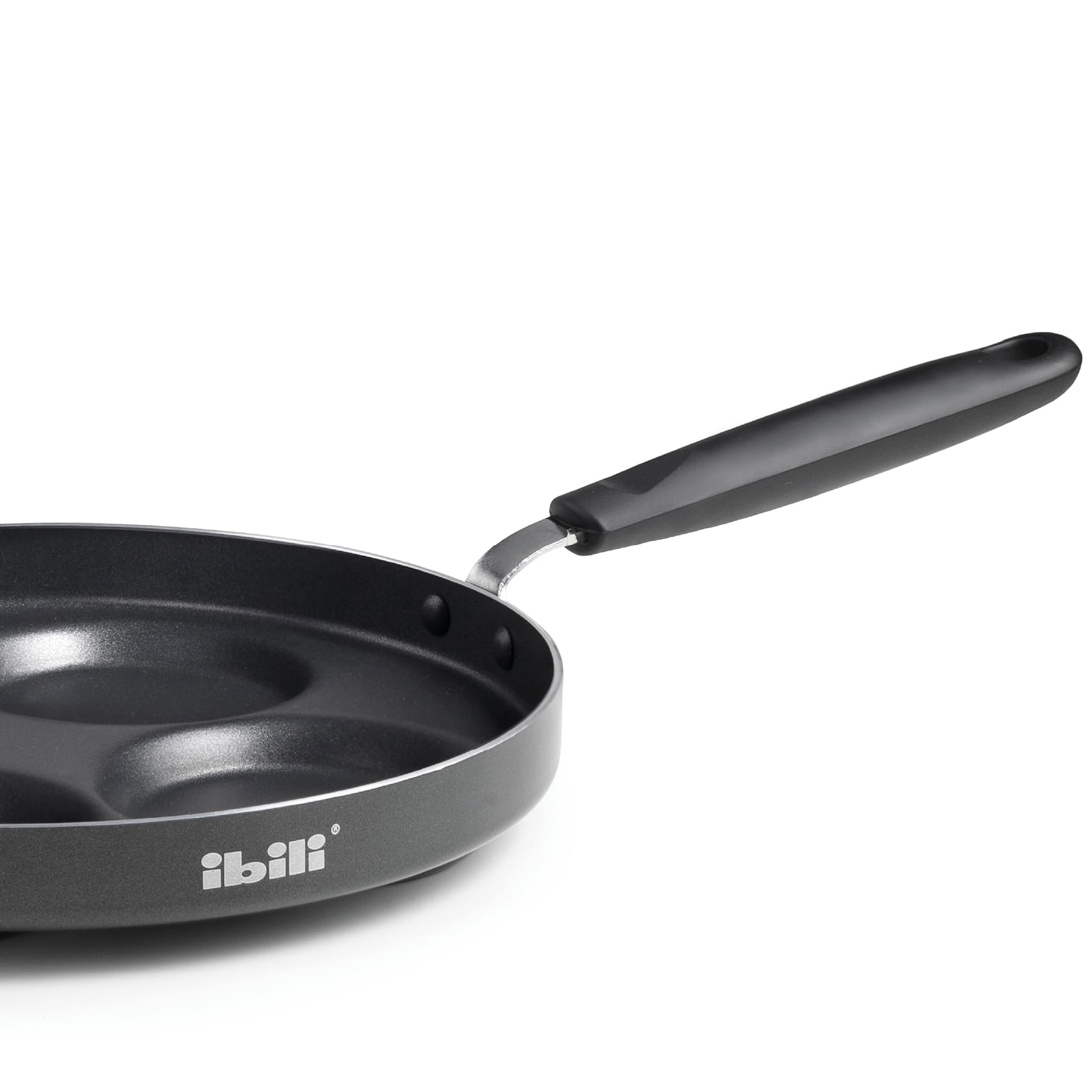 Ibili Patelnia do 4 mini naleśników Indubasic, 26 cm, aluminium, powłoka zapobiegająca przywieraniu, odpowiednia do płyty indukcyjnej