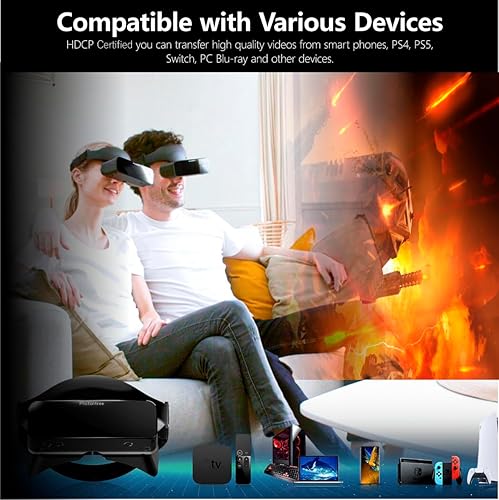 Miniatura 6 de Photontree Pro Display, 2D  3D Glasses for Netflix Prime Video Hulu Apple TV+ YouTube Video Movies Compatible with Laptop PC Xbox PS4 PS5 Smartphone