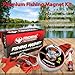 FINDMAG Super Strong Magnet Fishing Kit - 600 LBS Pulling Force, 2.95in Diameter