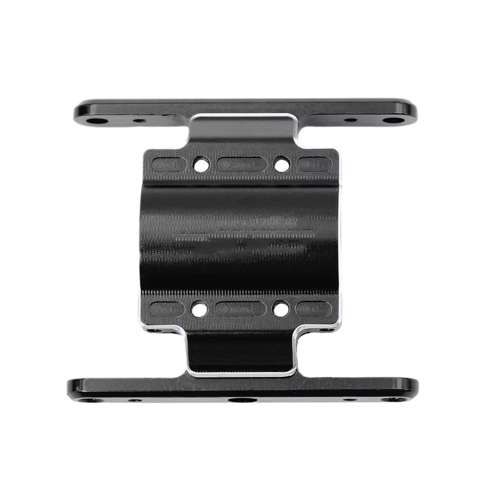 RC Repair Parts Compatible With FMS For FCX 18 For LC80 1/18 RC Crawler Upgrade Parts CNC Aluminum RC Skid Plate Gearbox Transmission Mount(Black)