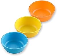 Vista 1 de Re Play Tazones de plástico reutilizables de 12 onzas, paquete de 3 sin tapa, aptos para lavavajillas y microondas para aperitivos y comidas