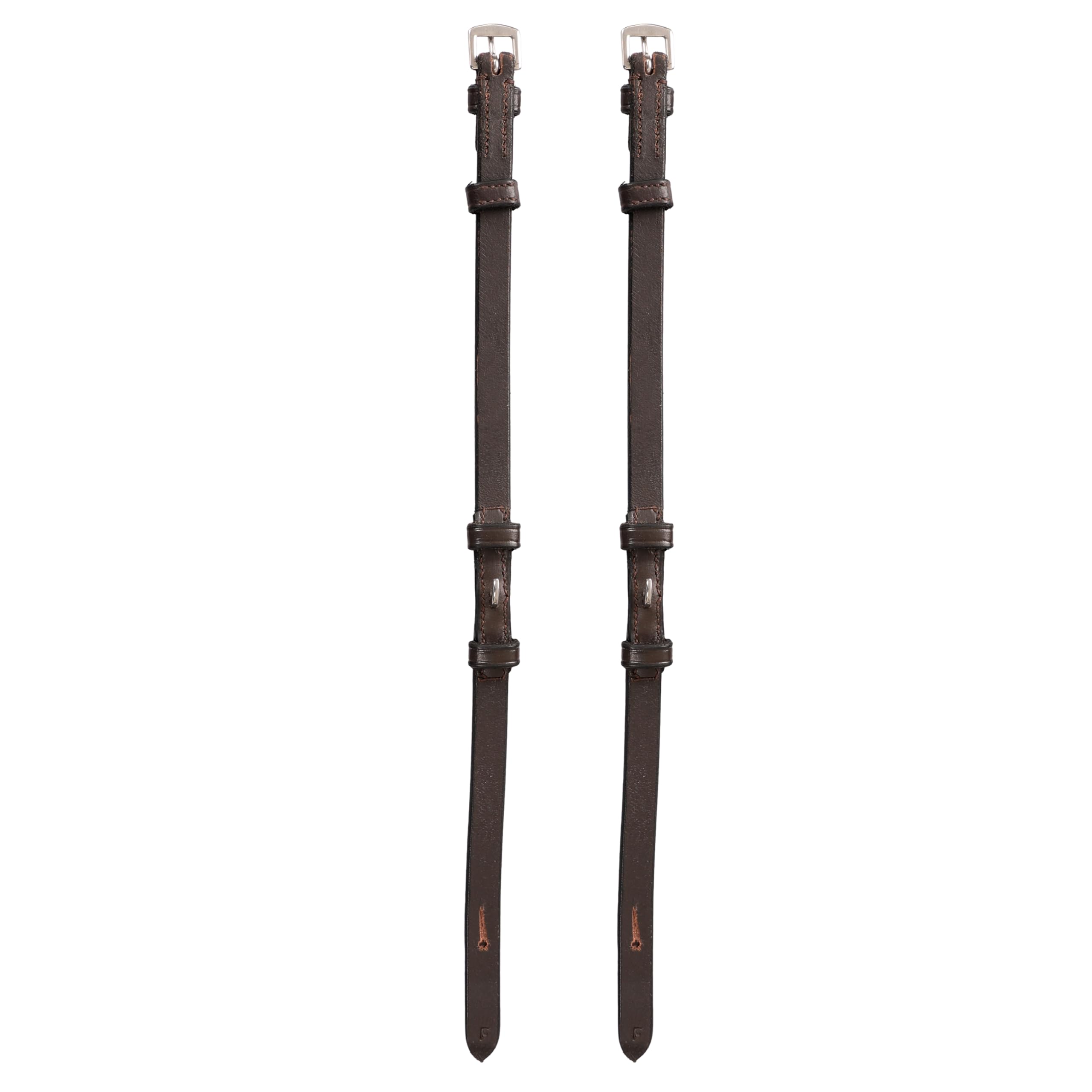Exion Bridle Cheek Pieces with Hook Fastening (4/8"-13mm) - Havana, Full, Replacement Cheek Piece - Image 3