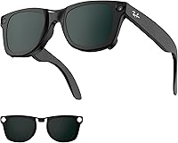 Vista 10 de Clips polarizados para Ray-Ban Meta Wayfarer (RW4008 y RW4012 Grande 53-22), clips de decoloración compatibles con Ray-Ban Meta Wayfarer Gen 2
