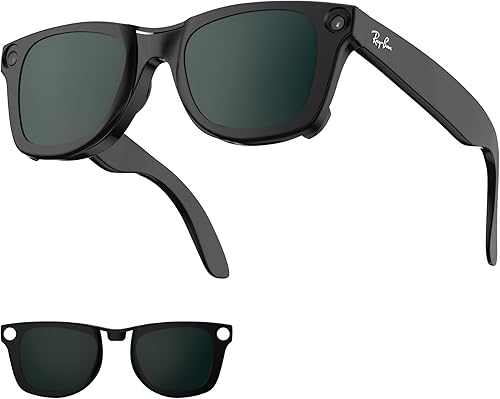 Miniatura 10 de Clips polarizados para Ray-Ban Meta Wayfarer (RW4008 y RW4012 Grande 53-22), clips de decoloración compatibles con Ray-Ban Meta Wayfarer Gen 2