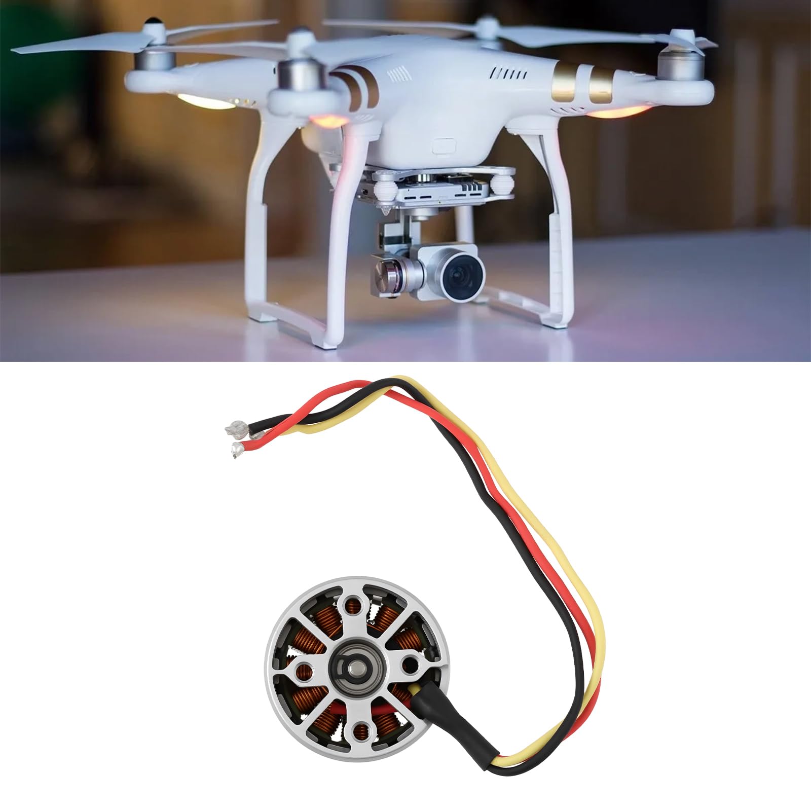 EMSea 2pcs 2312A CCW/CW Brushless Motor 800rmp/v Compatible with DJI Phantom 3 4K - Image 2