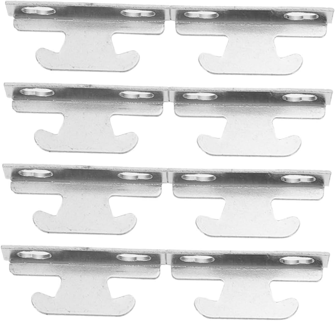 Zerodeko 1 Set Adjustable Heavy Duty Metal Curtain Rod Brackets of Wall Mount Holders for Vertical Blinds and Home Window Treatments for Office and Home
