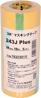 3M 胶带 243J Plus 24mm×18M 5卷装 (243J 24)