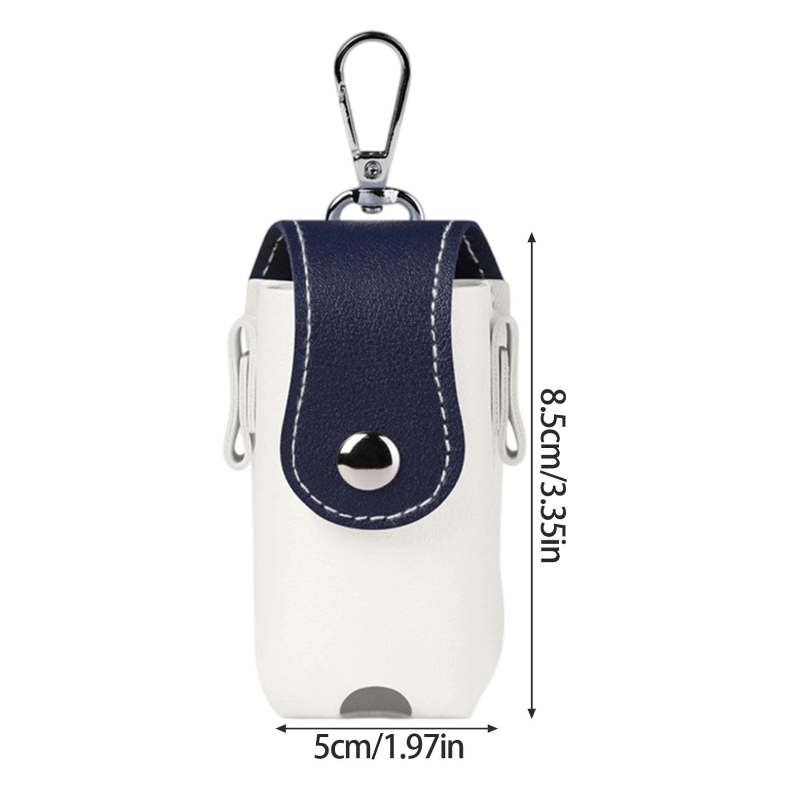 Aufbewahrungstasche aus PU-Leder mit Metallschnalle zum Aufhängen an der Taille, Aufbewahrungstasche für Golfbälle, Ledertasche, Taille mit Gürtelclip