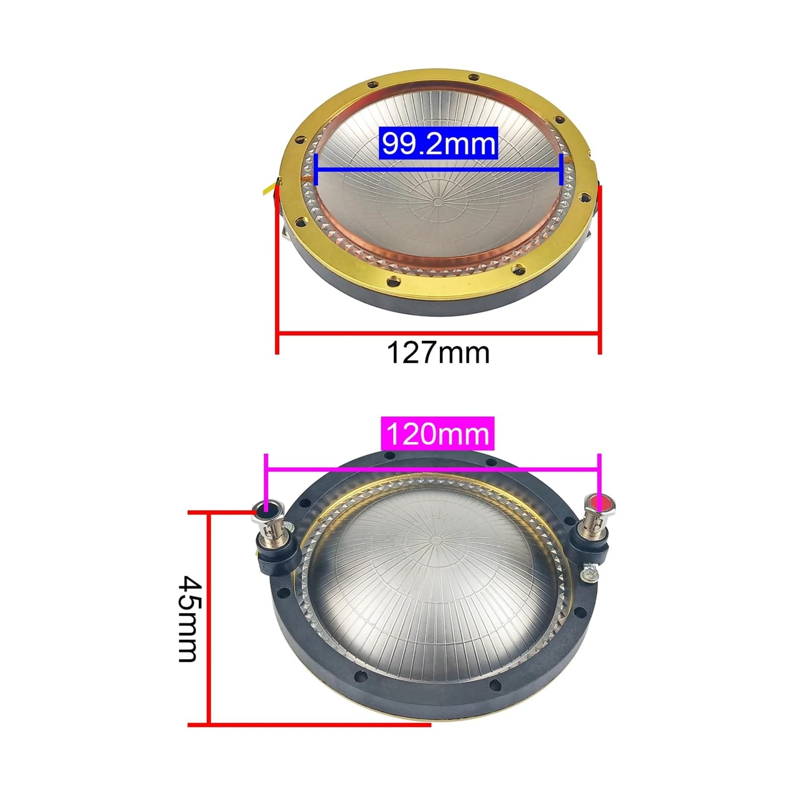 1 pz for 2452H NSV Bobina Piatta 99.2mm Bobina Tweeter 100 Core modulo sonoro Film 120 MM Spaziatura tra Le colonne 1 PC