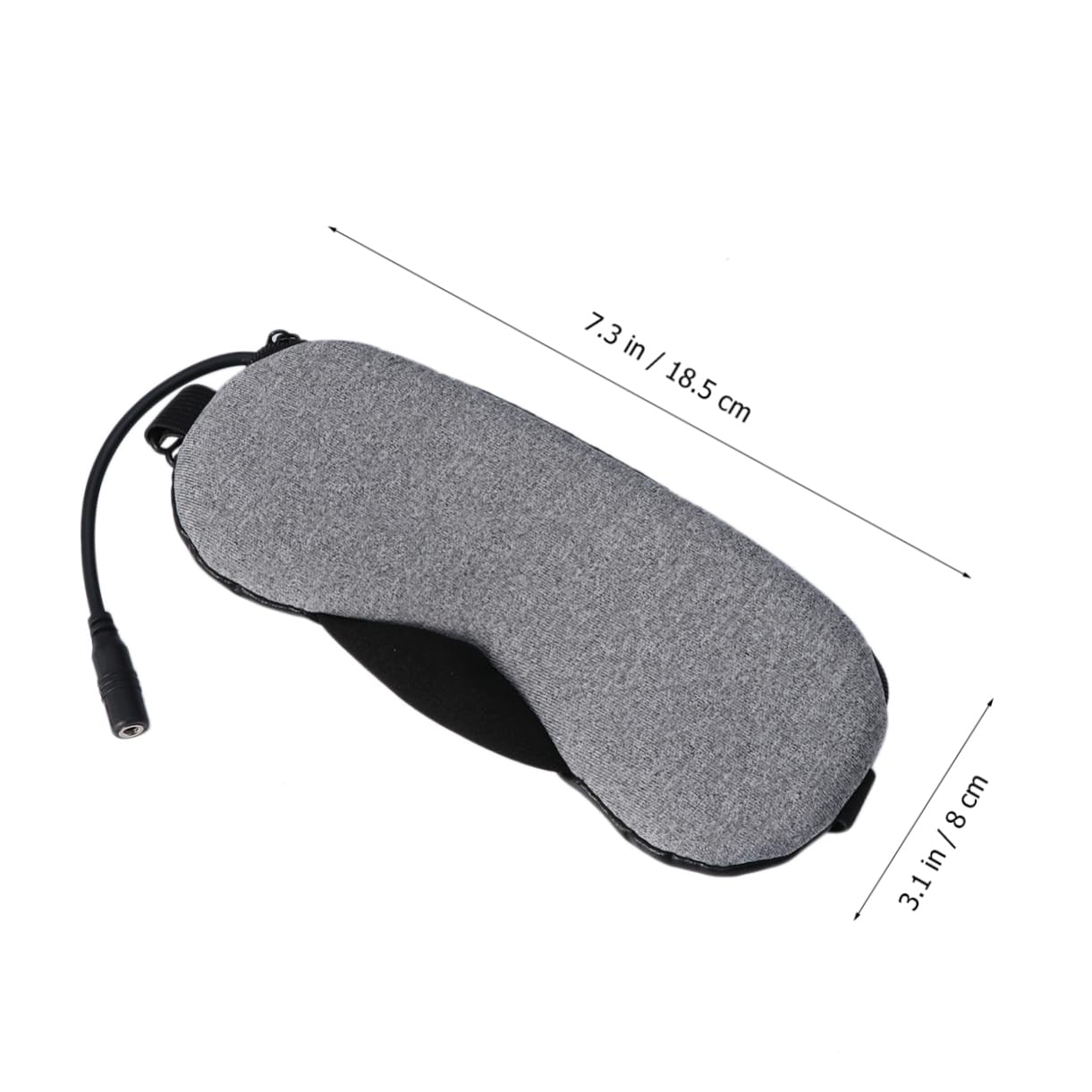 COLLBATH Máscara de Ojos USB Vapor para Aliviar Fatiga Ocular de Cabeza, Antifaz de Cuero Recargable Adecuado para Oficina y Viajes