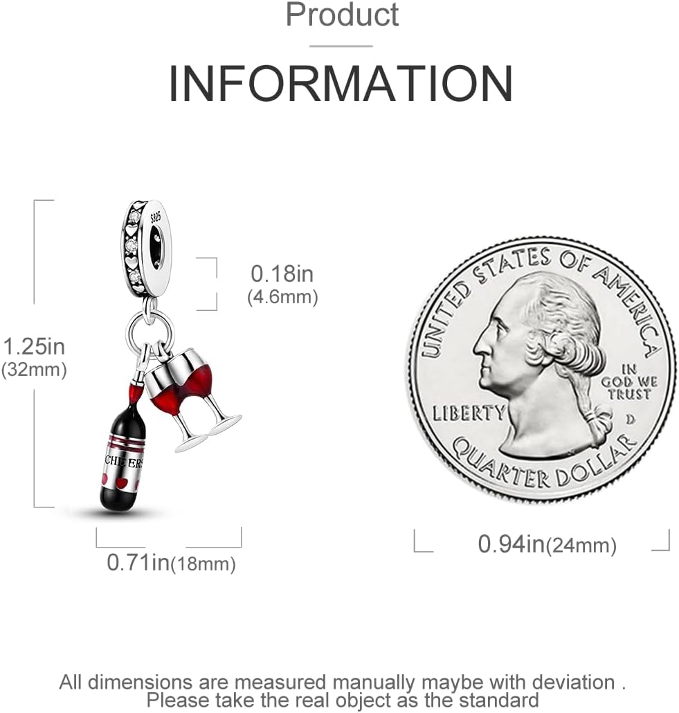 Parmuz 925 Sterling Silver Charm for Bracelets Dog Evil Eye Travel Love Mom Dangle Charms for European Bracelets Necklace Pendant Beads Jewelry Gift for Woman - Image 4