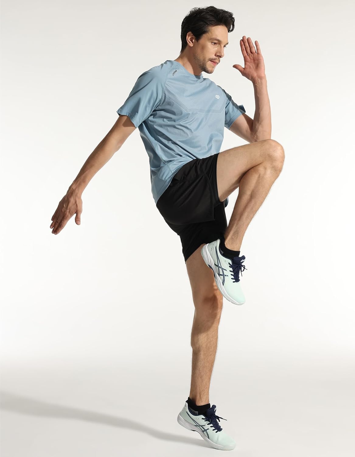 CLOSEMATE Mens Ankle Athletic Running Socks Cushioned Anti-Blister Low Cut for Sports 6 Pairs - Image 5