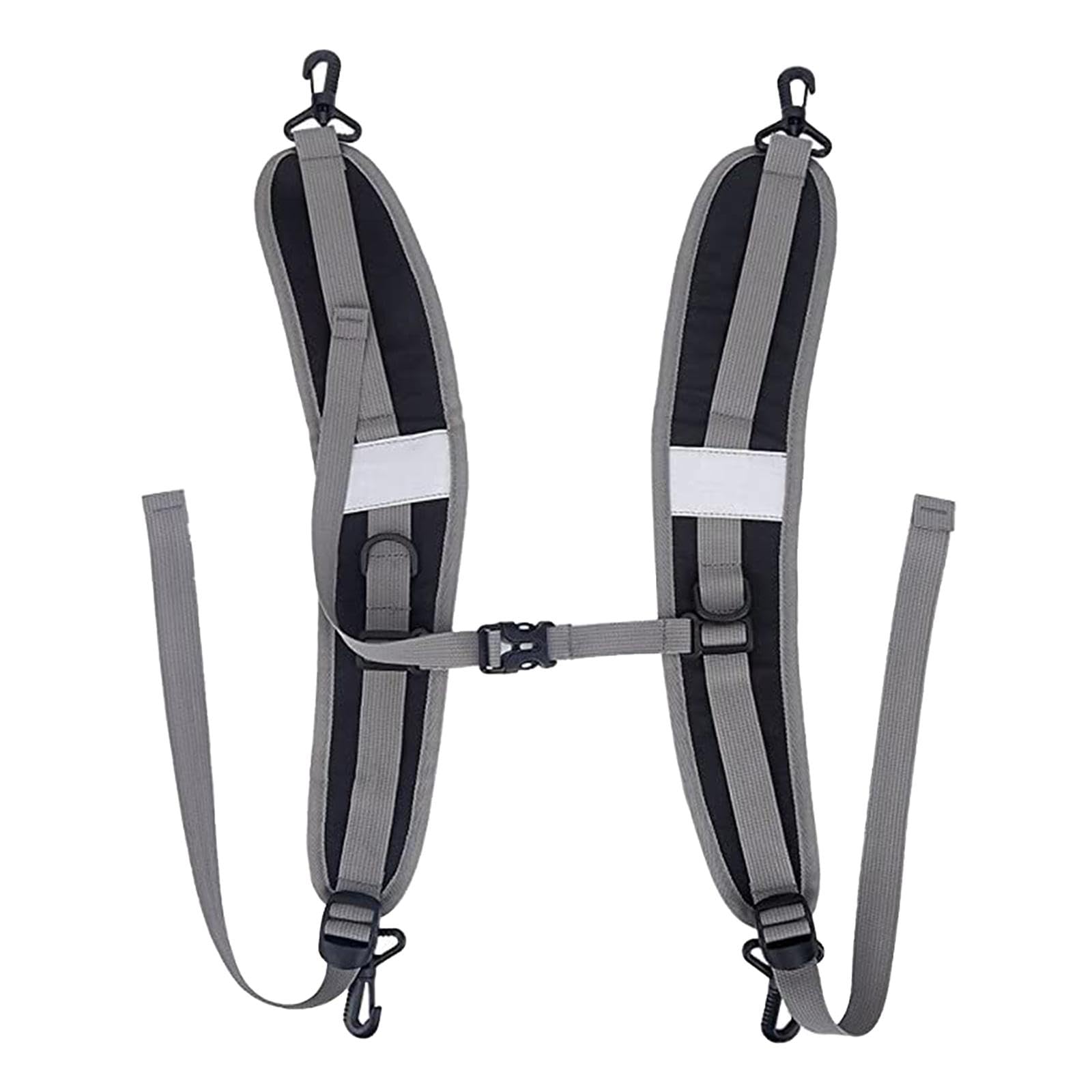 2 Pieces Backpack Straps Replacement Lightweight Durable Shoulder Strap Belt Black-image-49