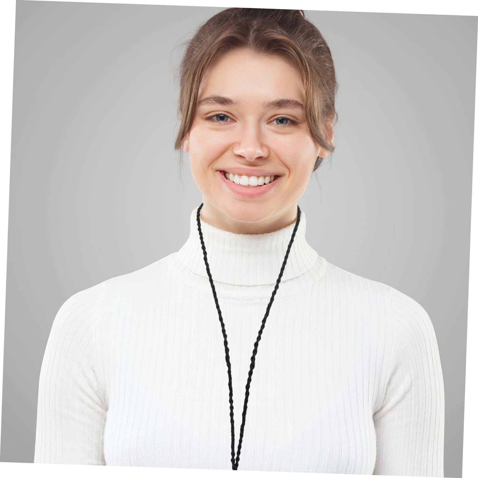 Cordino Collana Intrecciato Regolabile Nero 24 Pezzi per Gioielli | Tessuto, Stile Etnico Artigianale, per Occasioni Formali e Progetti DIY