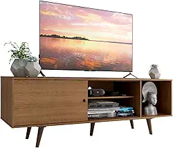 Rack Madesa Dubai para TV até 65 Polegadas com Pés - Rustic