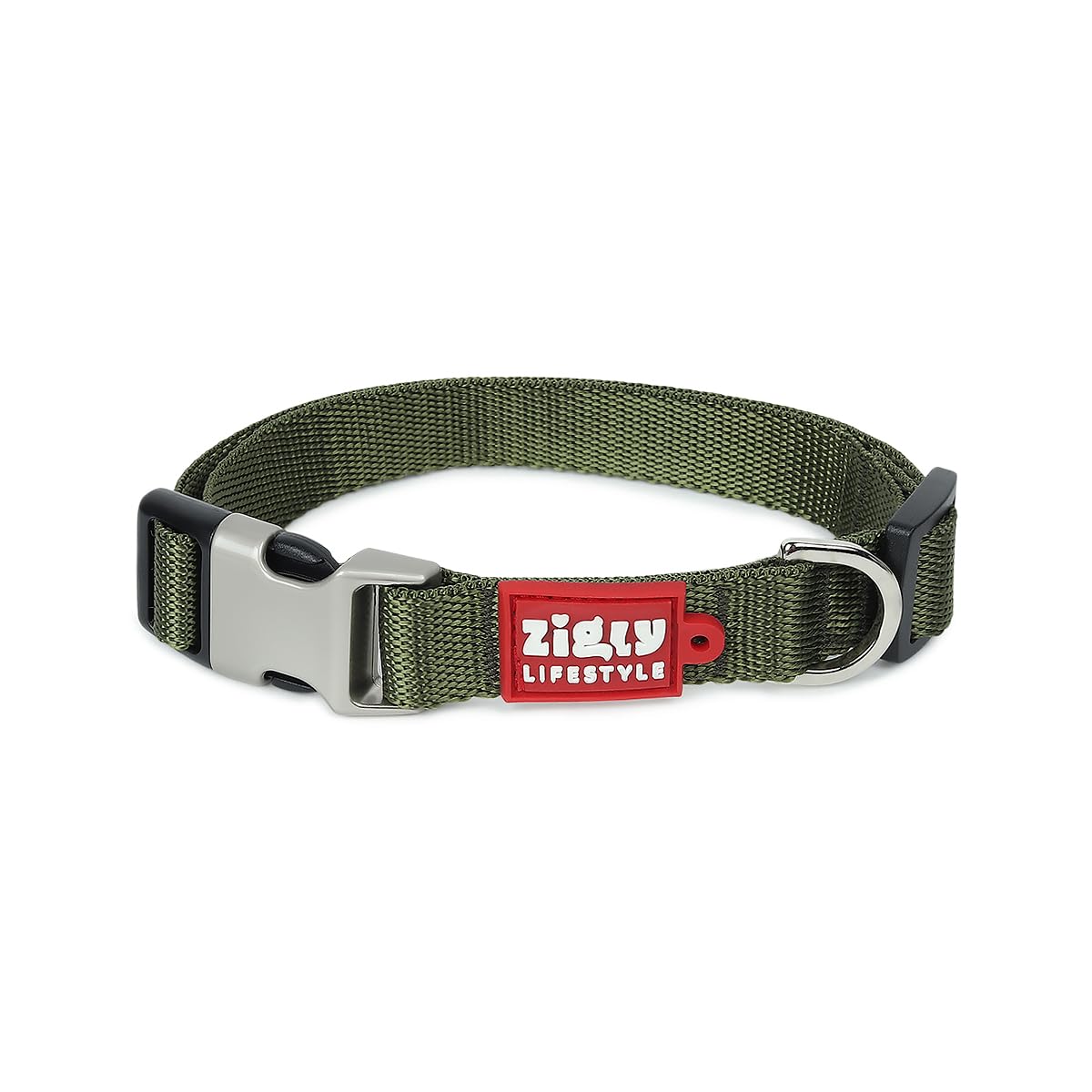 Zigly Lifestyle Classic Adjustable Dog Collar Belt for Small Medium Large Dogs Neck Collar for Pets - Medium (Olive Green) (B0CSPMF917) Amazon Price History, Amazon Price Tracker