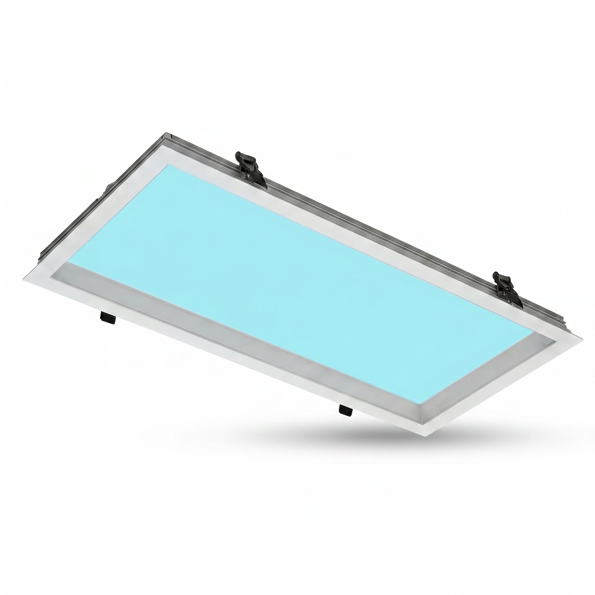 Barcelona - Pannello LED effetto cielo SKYWIN SR SMART 45 W 3375 lm 60 x 30 cm | CCT 1800 K-20000 K | Luce circolare intelligente | Controllo Tuya Bluetooth + Telecomando | Pannello Skylight Ultraslim