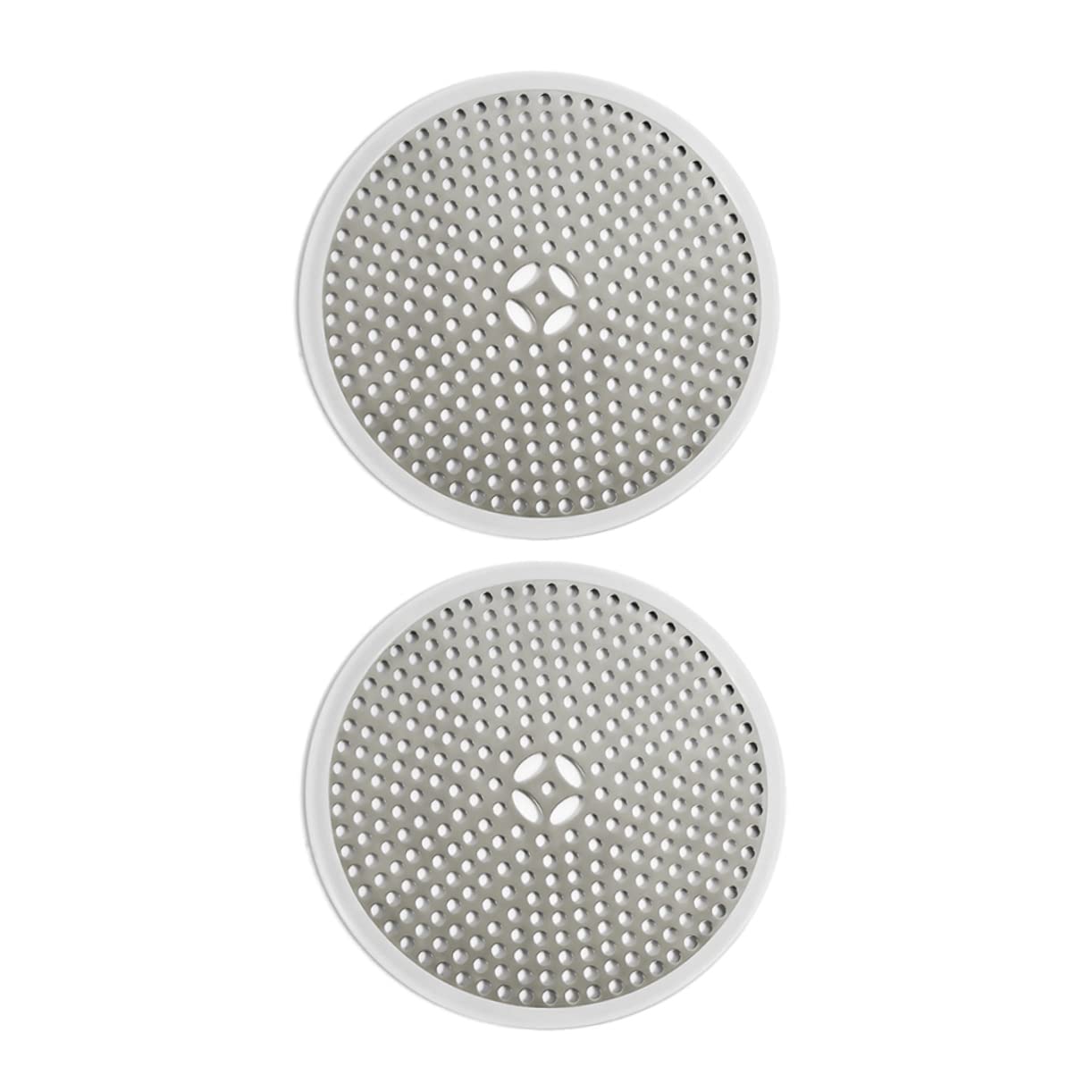 SHINEOFI 2 Series Cubierta De Drenaje De Inoxidable Fregadero Y Ducha De Desagüe De Atrapador De Cabello Sin Instalación Cocina 2 Piezas*2