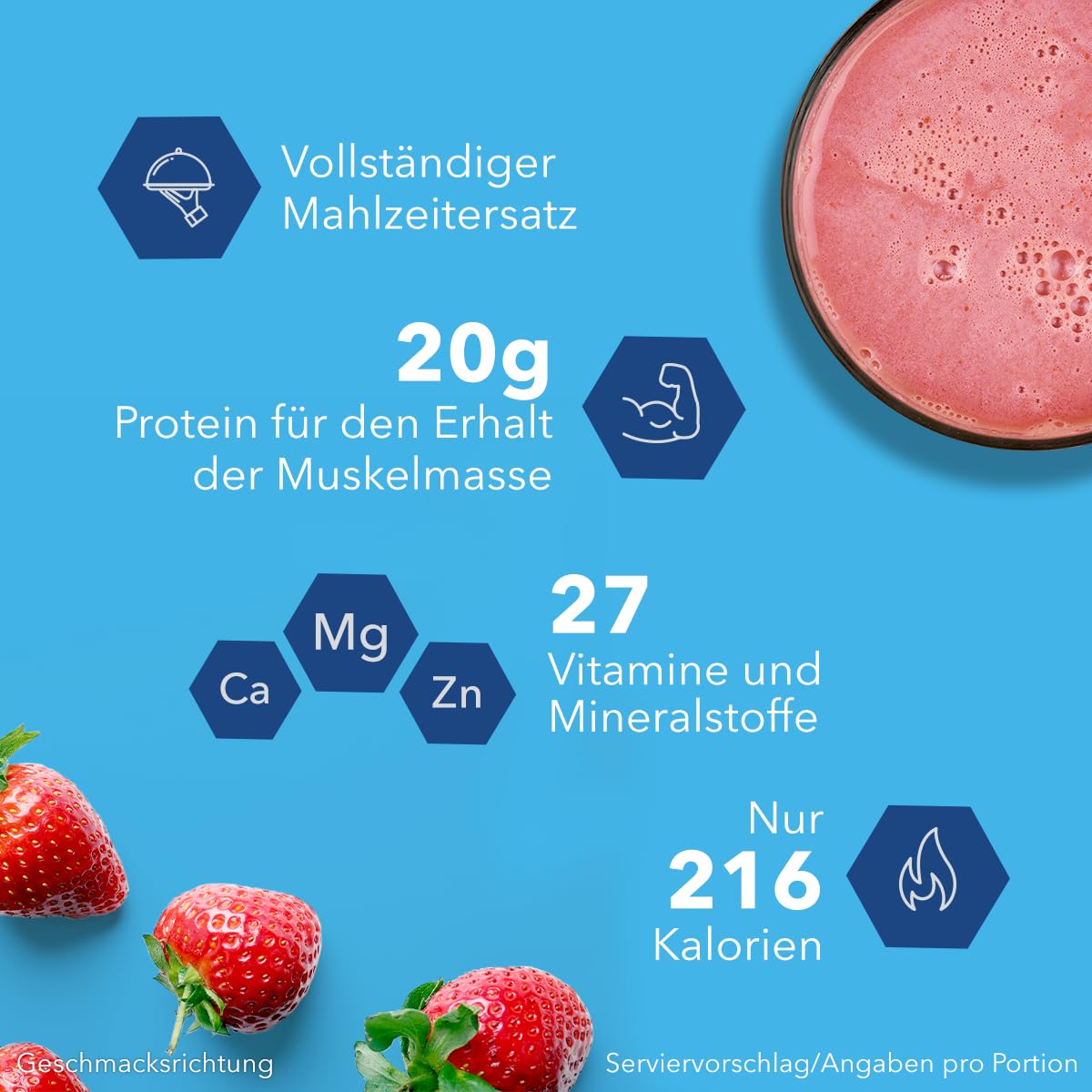 Optifast home Drink Erdbeere Pulver