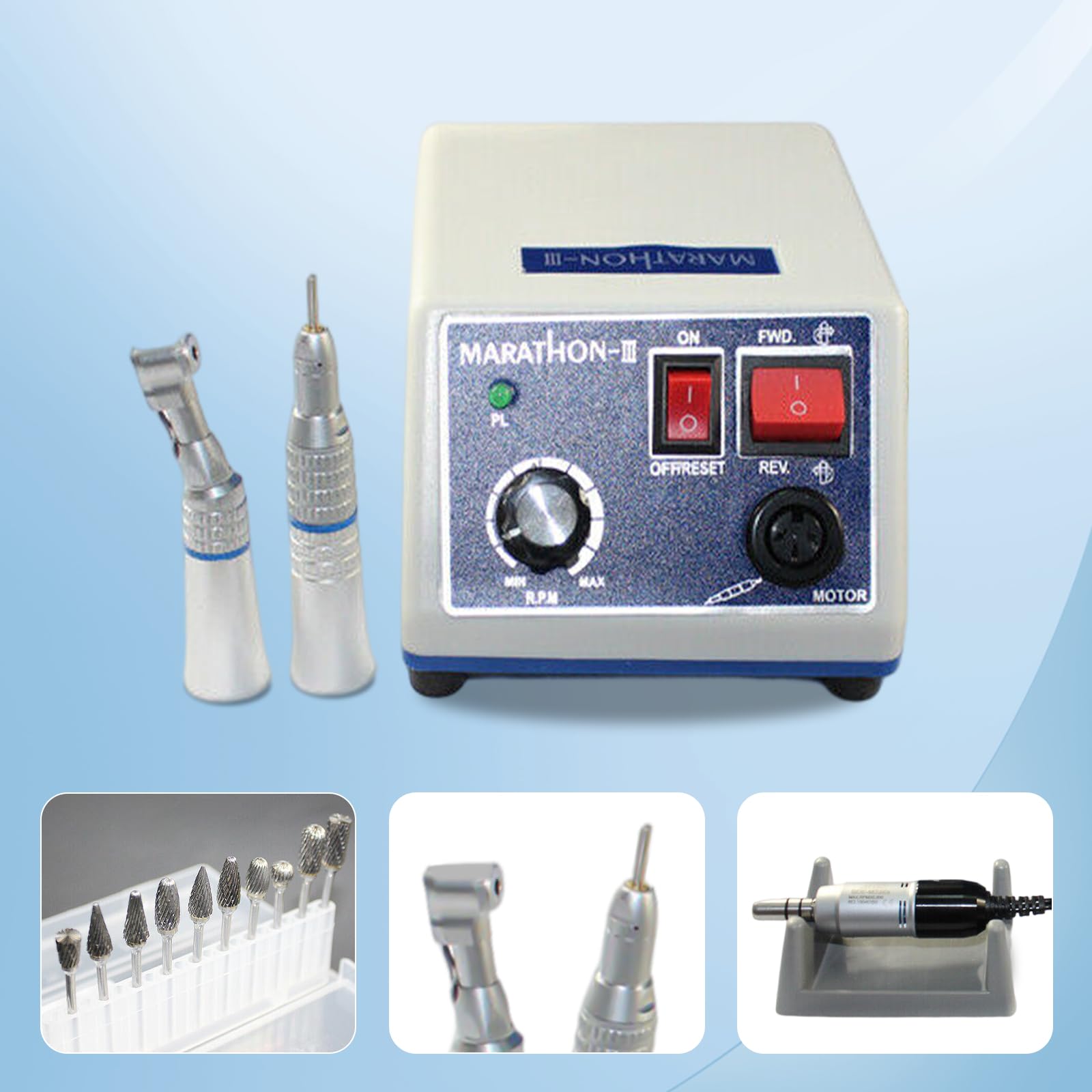 Laboratorio Micromotor Eléctrico Micromotor Dental Laboratorio Maratón Micromotor Pulido N3+35K Centrífuga de mesa Dentista Micromotor Pulido Micromotor Portátil Centrífuga Eléctrica