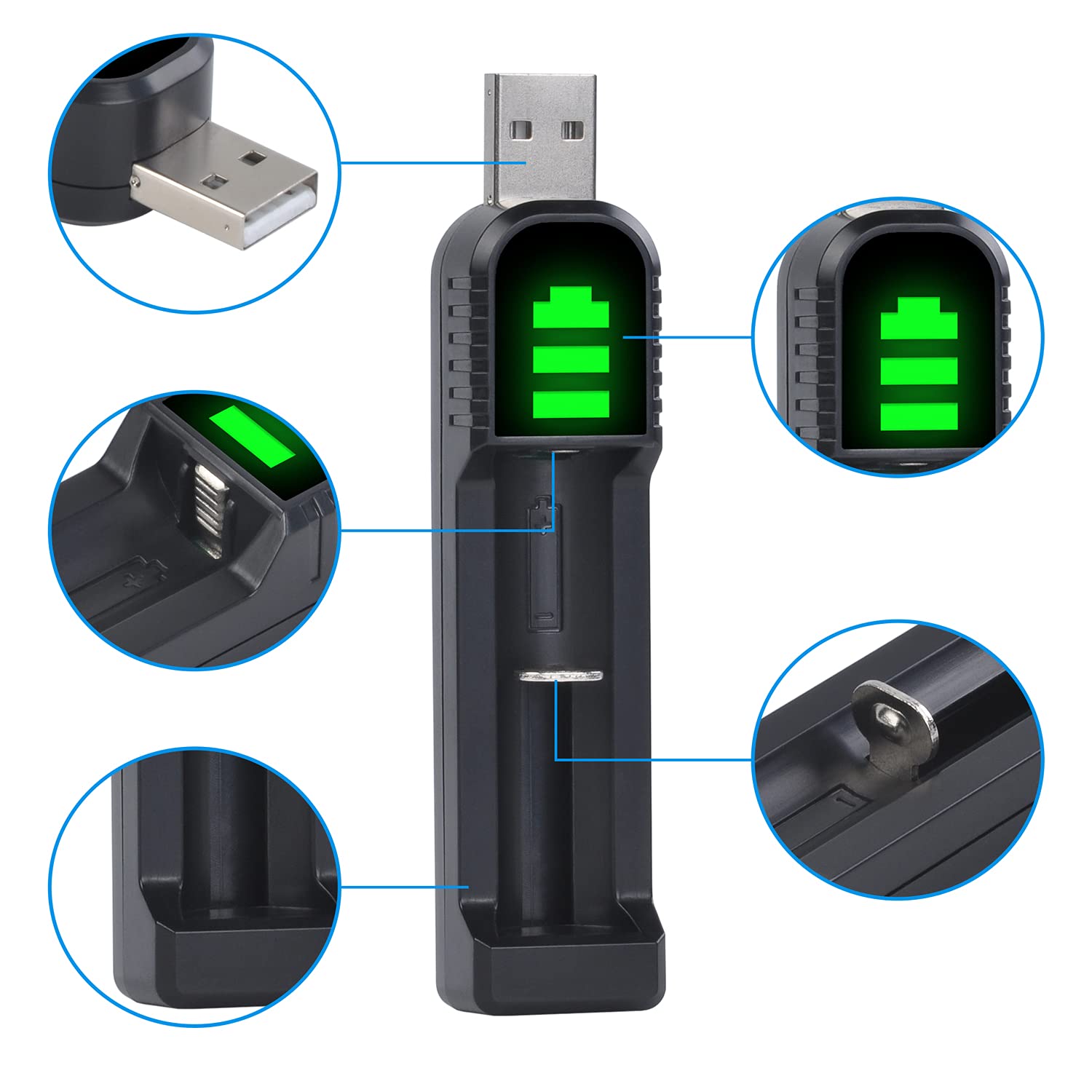 AAAA -Batterie, PowerTrust 4pcs 450mAh wiederaufladbarer Akku mit Ladegerät für Surface Pen/Stylus Pen/Surface Pro 3/4 Stift/Digital Pen MS/Touchscreen Pen