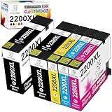 MS Deer Compatible PGI-2200XL Pigment Ink Cartridges Replacement for Canon 2200 XL for Maxify MB5420