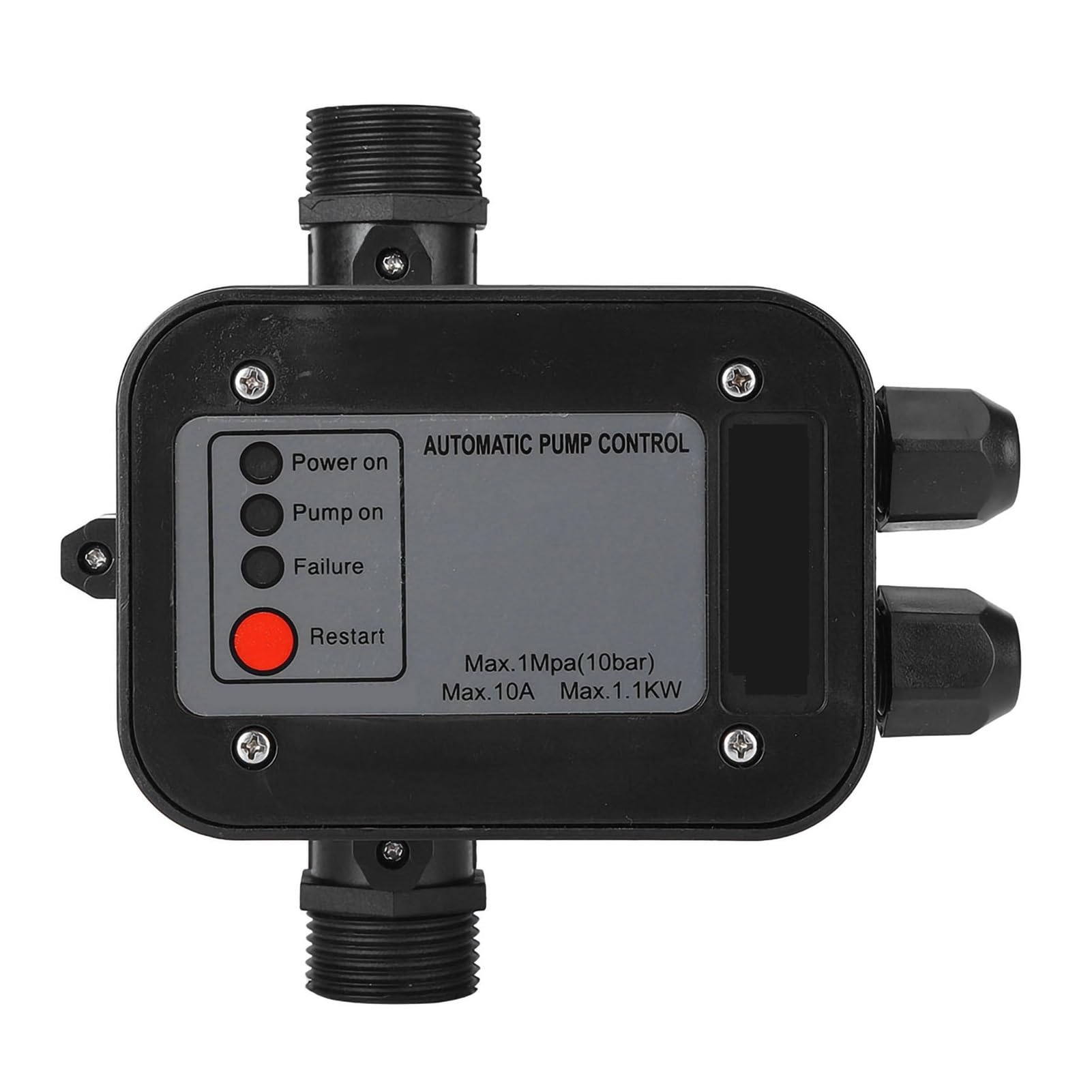 Interruptor De Presión Autocebante Negro Controlador Automático Bomba Electrónico Respuesta RáPida