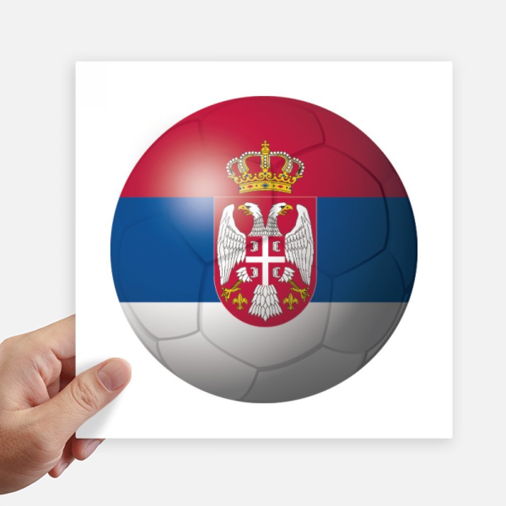 Sticker Serbie autocollant football de 20cm pour mur et PC portable