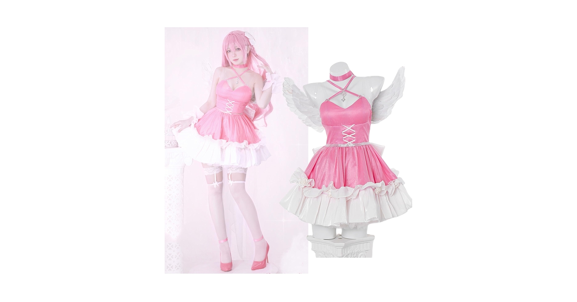 勝利の女神nikke ニケ　ドロシー　ノスタルジア　ドレス　スキン　衣装　羽 Amazon.co.jp: 勝利の女神 NIKKE ドロシー コスプレ衣装 新