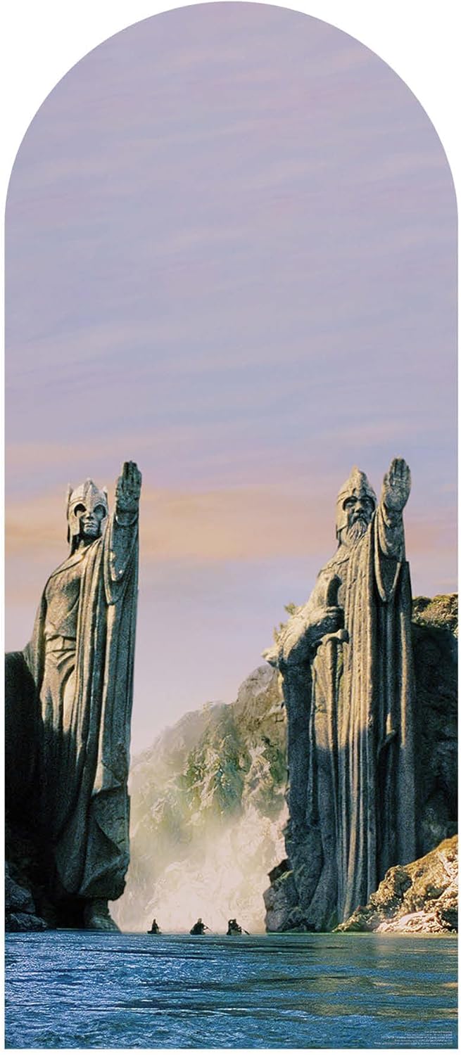 Star Cutouts SC4553 Lord of The Rings Argonath Backdrop Single Cardboard Cut Out Height 185cm