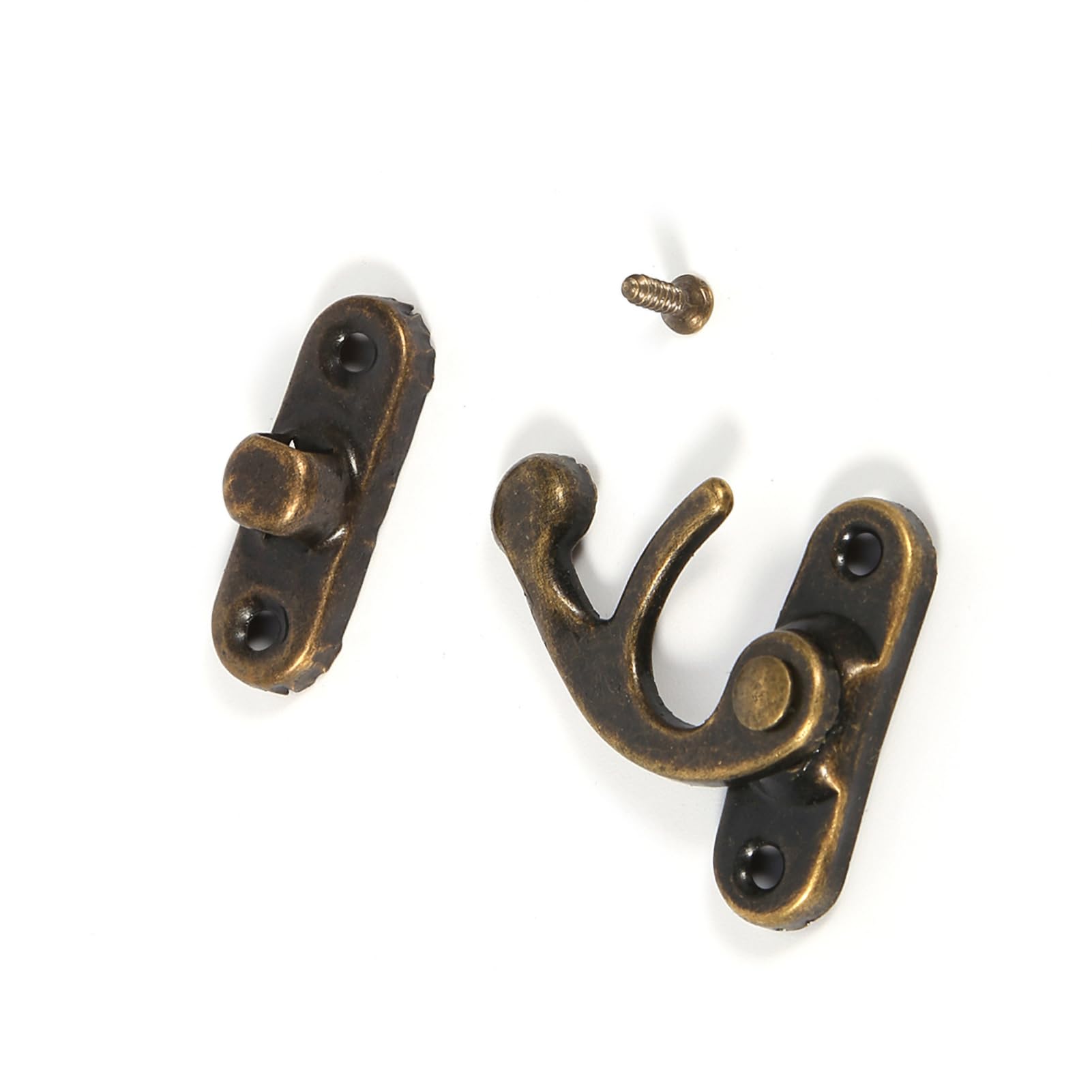 6x Fibbie A Gancio Oscillante Con Viti – Per Scatole In Legno, Pelle, Custodia