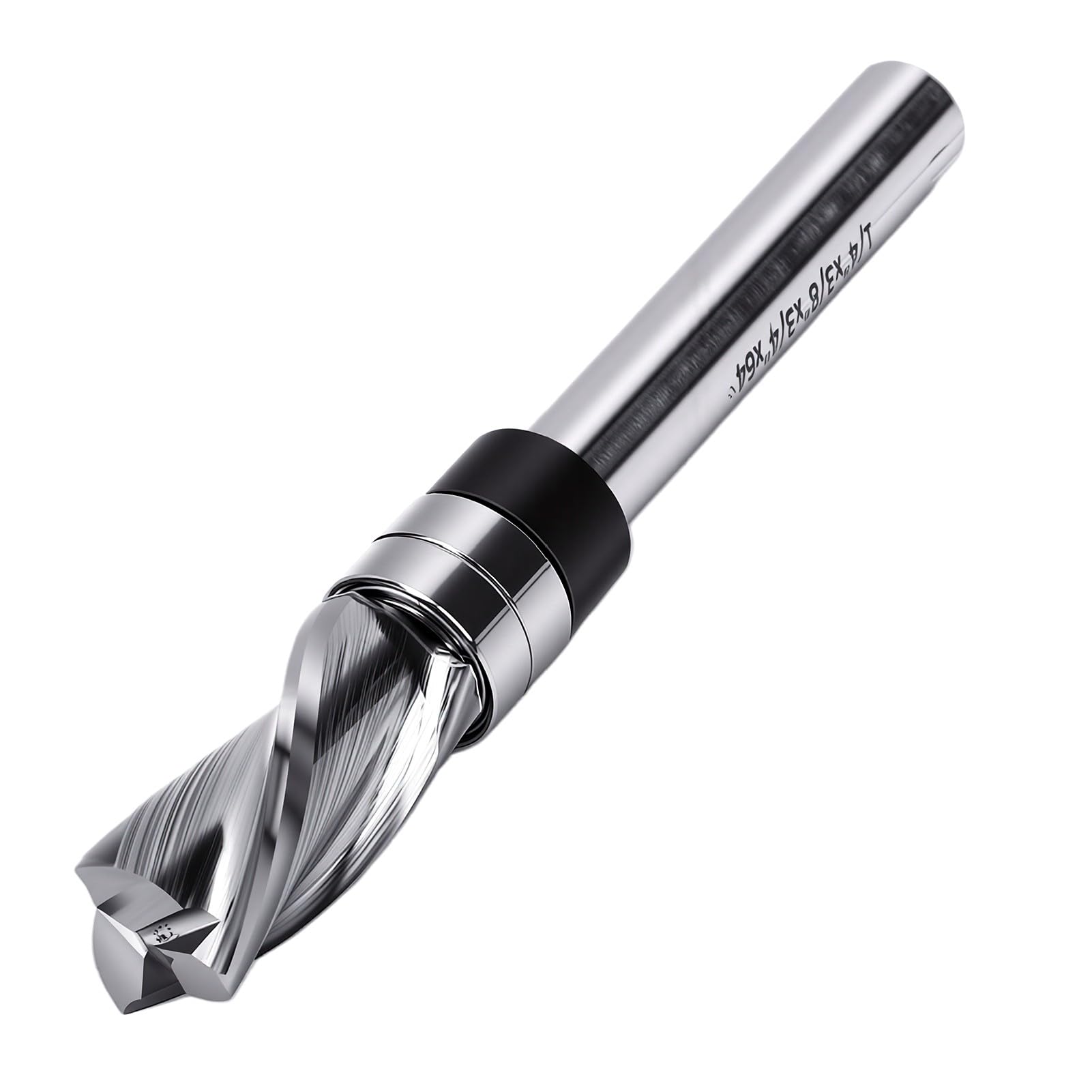 ASHATA Fresa de Corte Helicoidal para Enrasar 3/8 Pulgada Carburo Trabajo