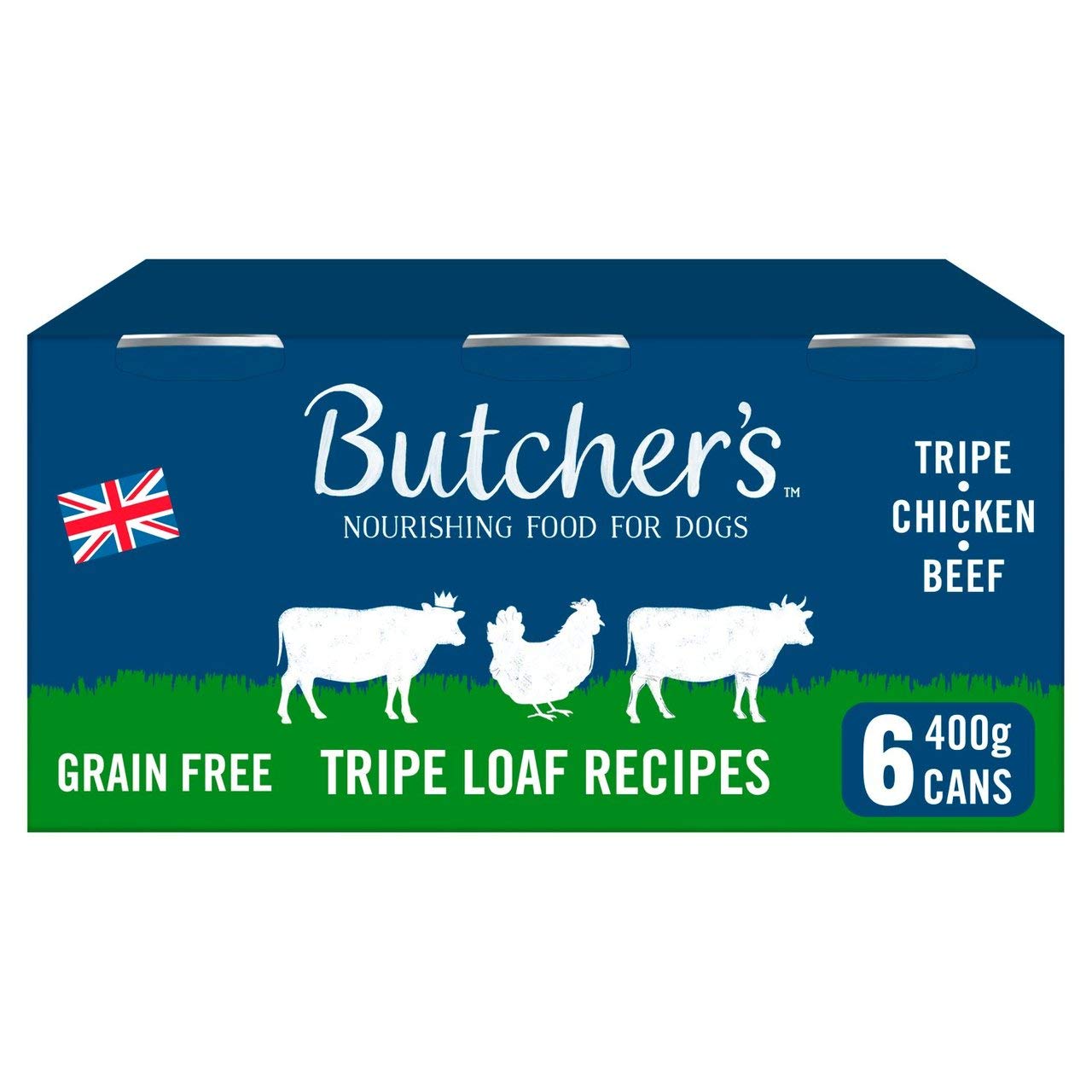 Butcher's Complete Wet Can Adult Dog Food Tripe Loaf Pack 6x400g