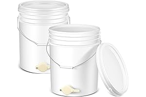 5-Gallon Honey Buckets with Gates & Spigots (Pack of 2) | Beekeeping...