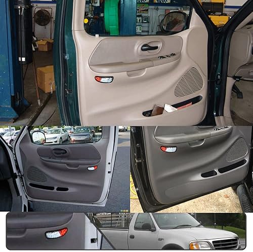 Miniatura 7 de 2 luces LED F150 para puerta de cortesía para Ford F150 1997-2003, F150 SVT Lightning 1999-2002, F250 Light Duty 1997-1999 LED rojo y blanco para