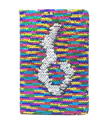 Exerz Reversible Sequin Notebook A5 Size/Journal, Mermaid Diary/Magic Notepad, for Office/School/Gifting. Fashionable to own, Convenient to Carry and use (Rainbow)