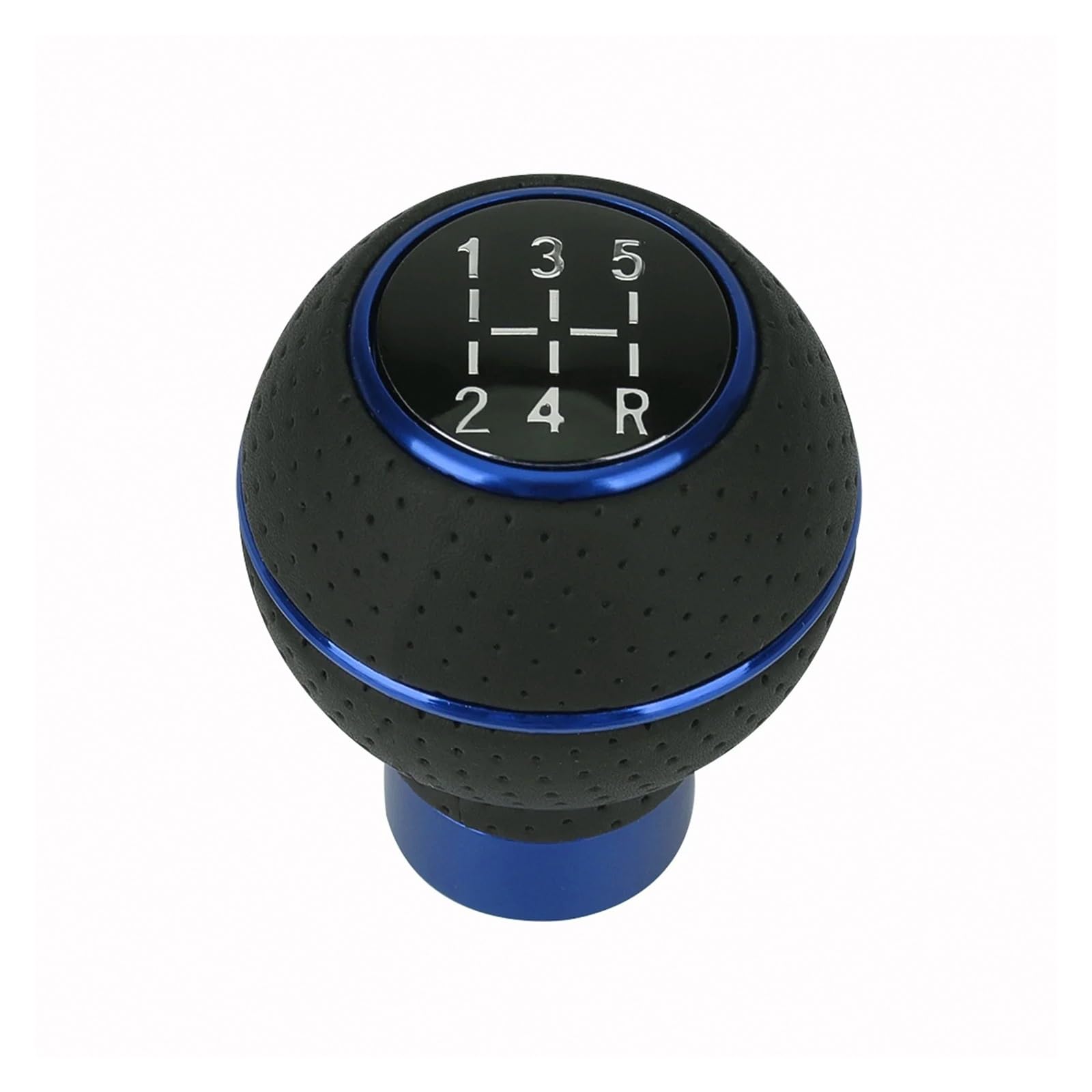 Mkgkacvcpt Blue Gear Stick Knob For Universal Leather/Aluminium Stylish
