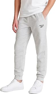 Reebok Boys Sweatpants - Soft Performance Fleece Boys Joggers Athletic Pants with Elastic Waist & Pockets (Sizes Run Small)