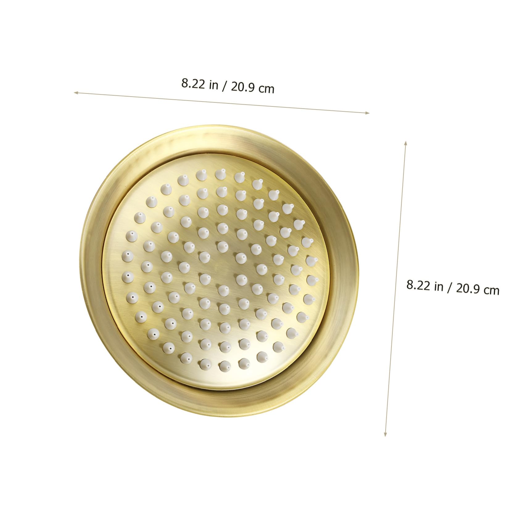 Marrón Cabezal de Ducha de Techo Vintage 8 Pulgadas de Acero Inoxidable