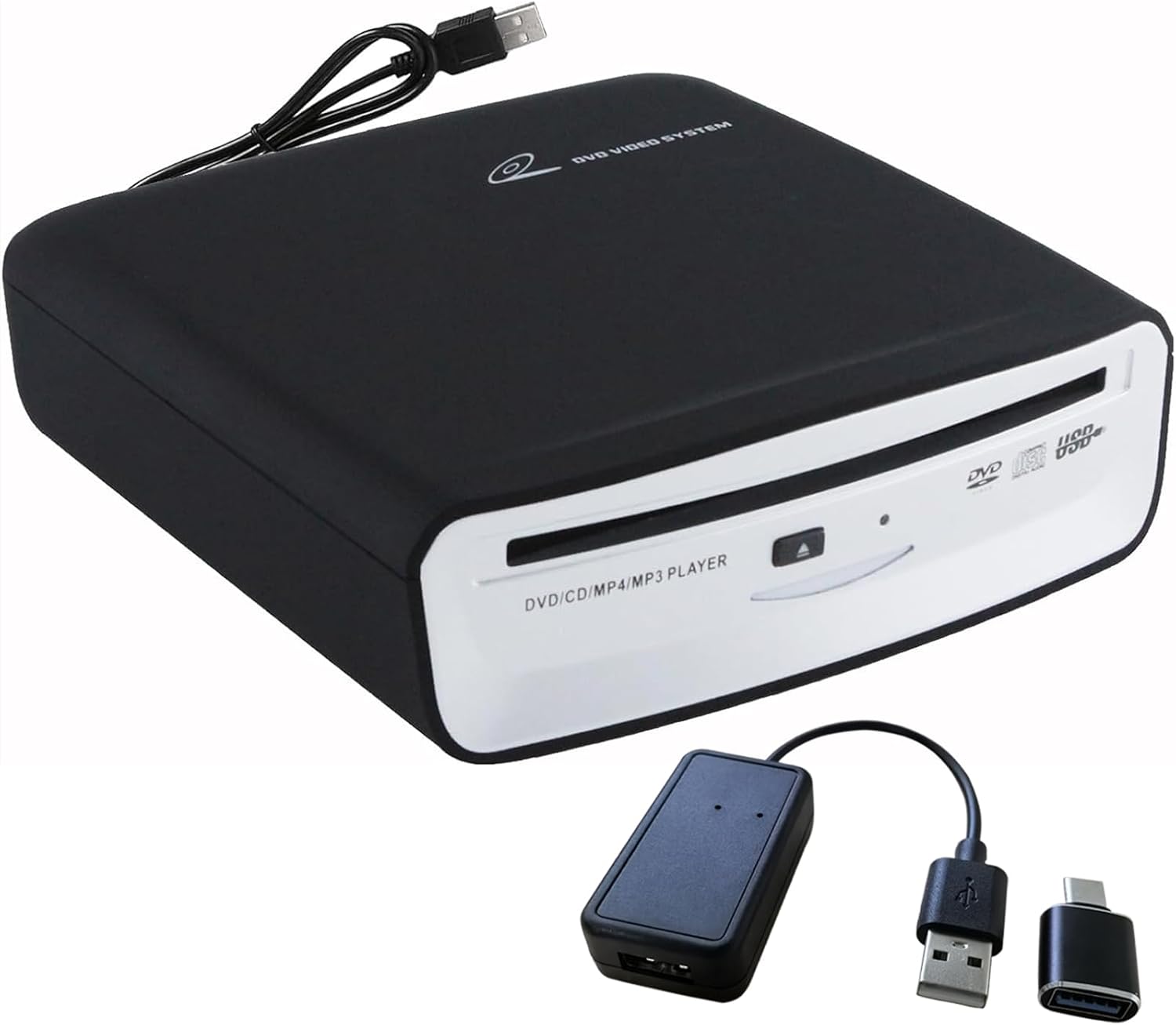 Portable CD Player for Car with Bluetooth and USB Connection,USB External Universal Cars CD Player for Car Audio Systems/TV/MacBook pro/Laptops Desktops/Bluetooth Speaker with Plug and Play CD Player with Bluetooth Decoder