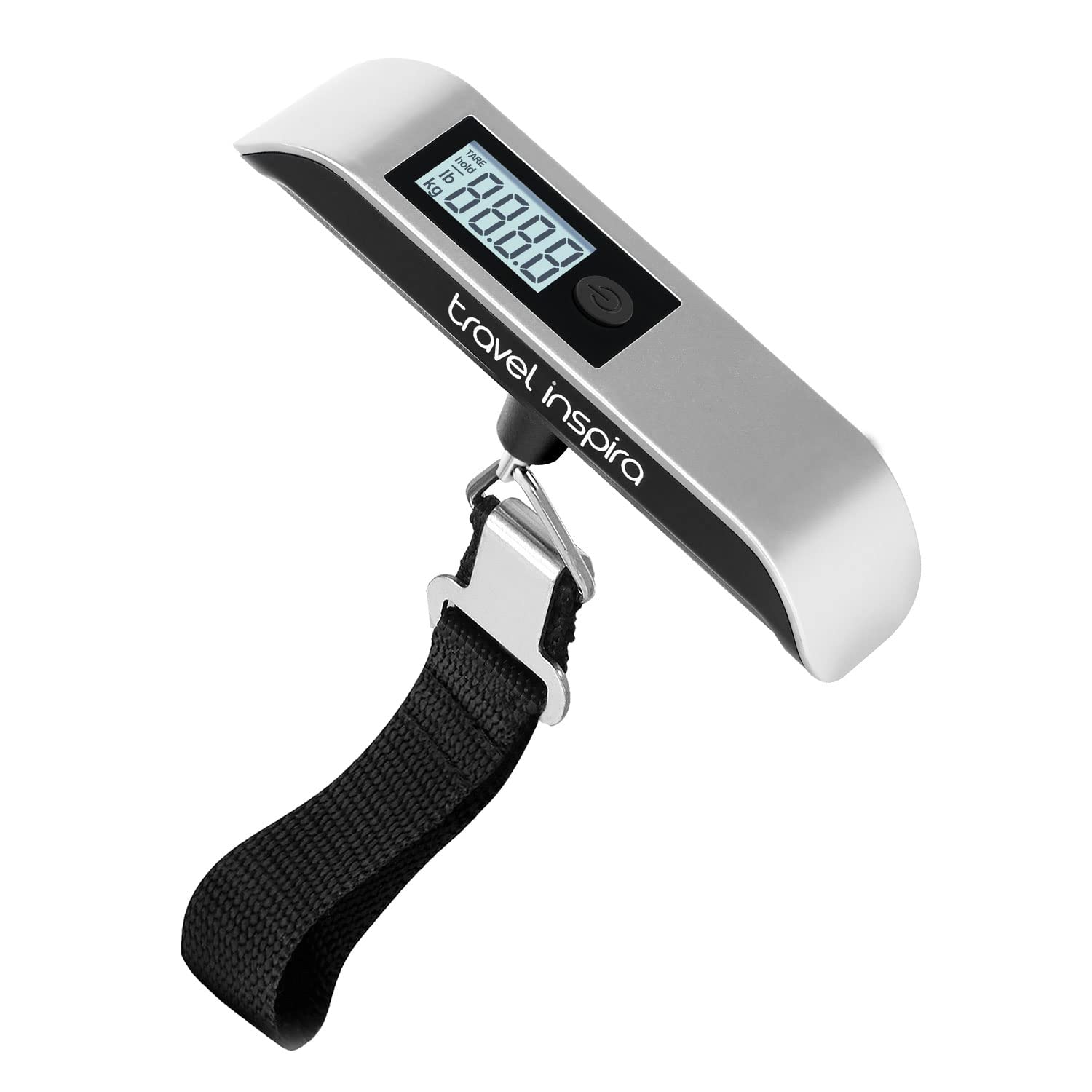 Travel Inspira Luggage Scale, Digital Luggage Scales, Baggage Scale with Backlit LCD Display,110LB / 50KG, Battery Included(Silver) - Amazon product rated Grade A