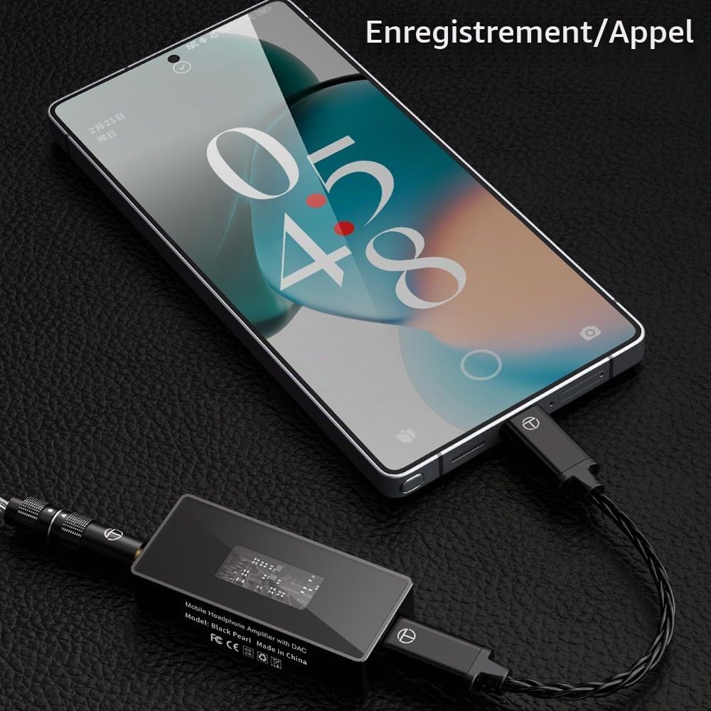 LEAUDIO TRN Black Pearl Décodeur audio numérique portable Hi-Fi 3.5 + 4.4 Sortie double CS43131 PCM 384 kHz 32 bits DSD256 DAC Amplificateur de casque