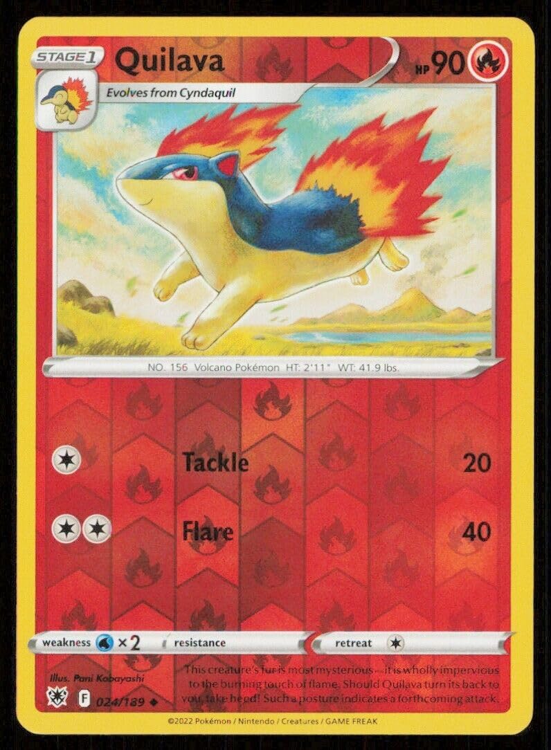 pokemon card quilava - 024/189 - Astral Radiance - Reverse Foil - Uncommon This is a fan What is the Best Variant:Standard Non-Holo One Piece Illustration Box Vol 4