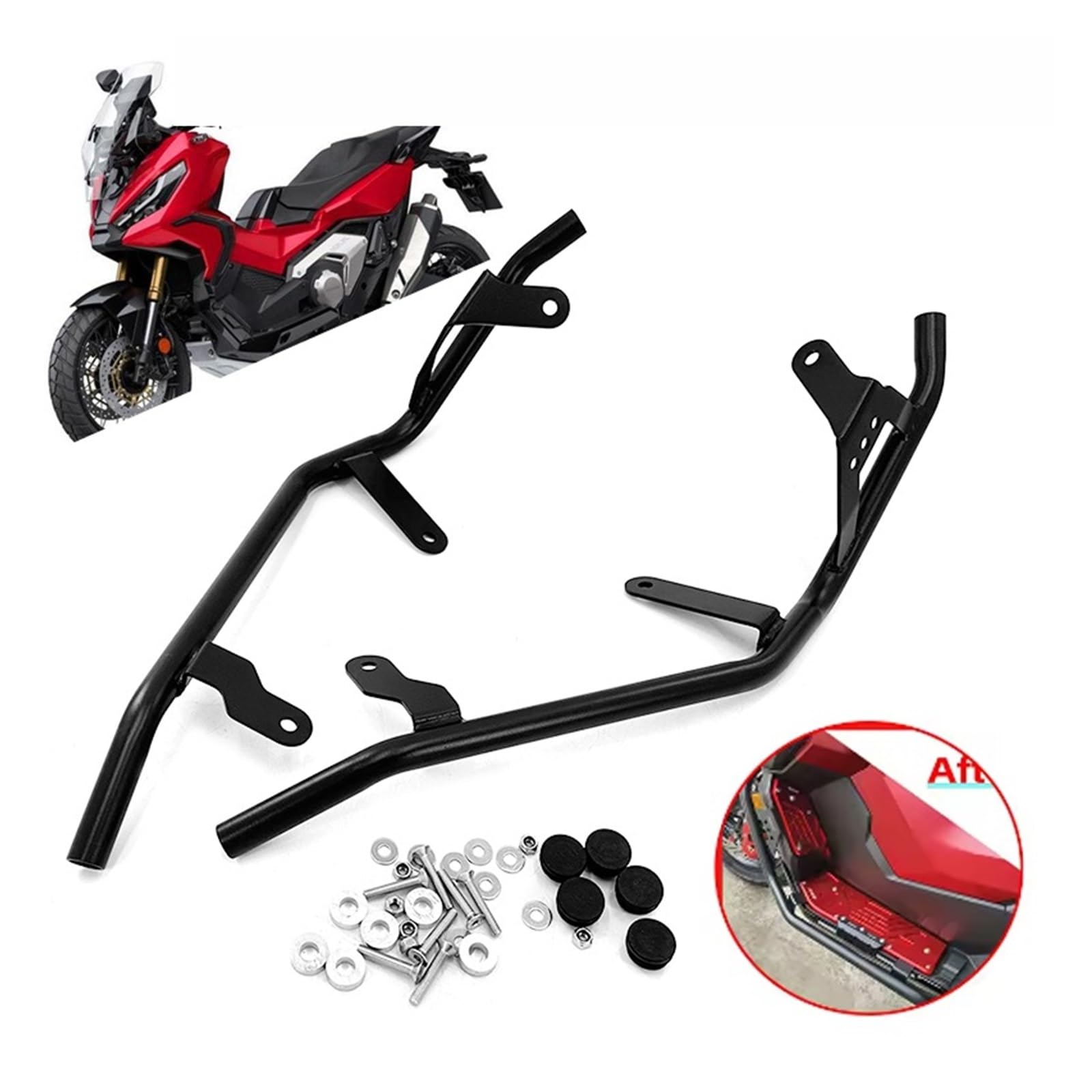 Compatibile For Honda, ADV350 ADV 350 2022-2024 2025 Moto Crash Bar Protezione Motore Paratelaio Paraurti Protezione Caduta Accessori(Silver 2024-2025)