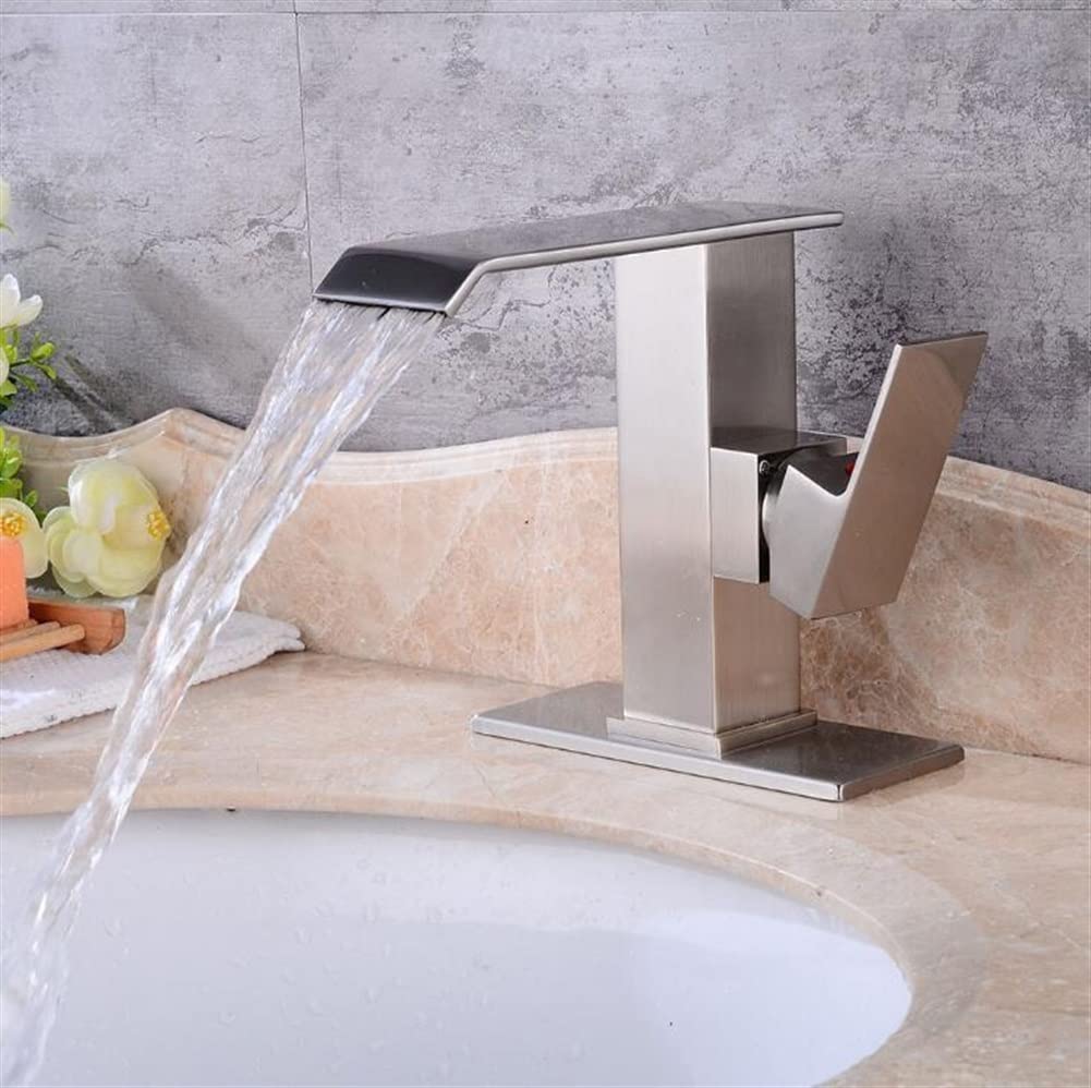 Rubinetti, Miscelatore per lavabo Nuovo Rubinetto Antico Europeo, Rubinetto per lavabo del Bagno Caldo e Freddo, Rubinetto per lavabo a Cascata monoforo per Bagno Cucina/Alto Antico