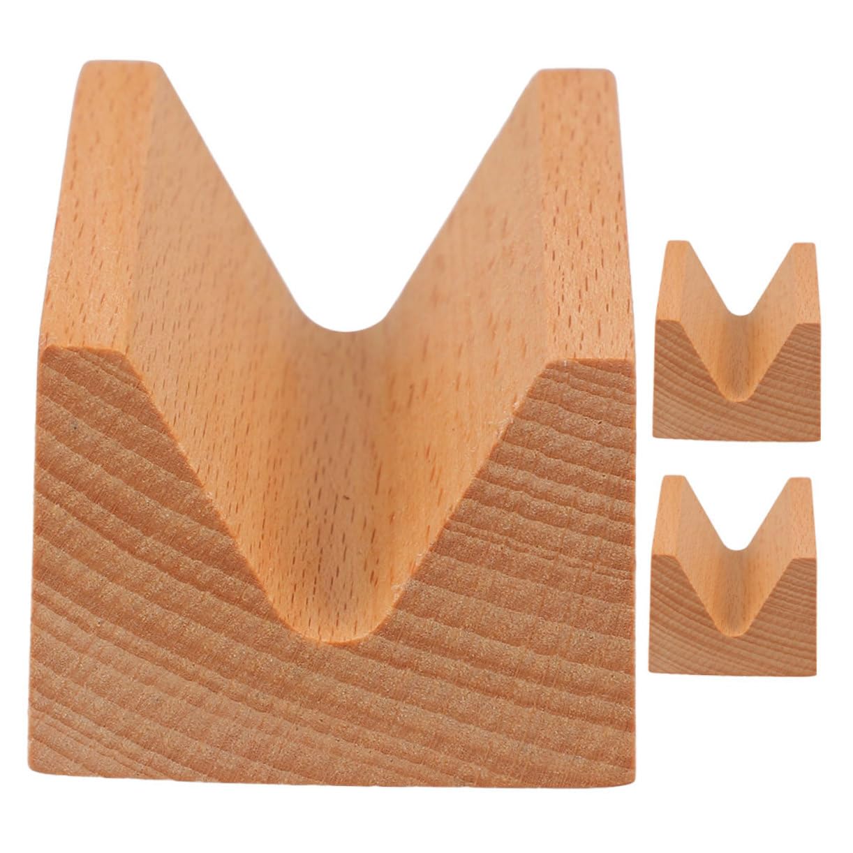 SOLUSTRE 3pcs Tortilla Rack Taco Trays Taco Serving Tray Tacos Holders Taco Tray Holder Taco Holder Sushi Stand Serving Trays Taco Stands Sushi Rack Taco Party Tray Wood Light Brown